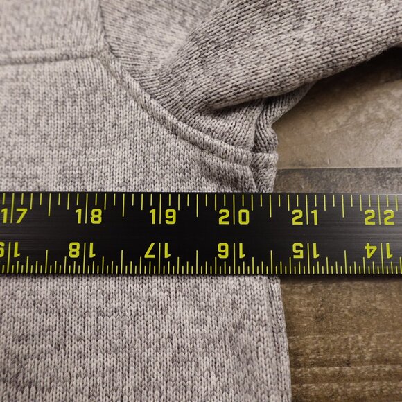 Eddie Bauer Radiator Fleece Snap Mock Pullover Men's Medium Gray Heather - Picture 4 of 10